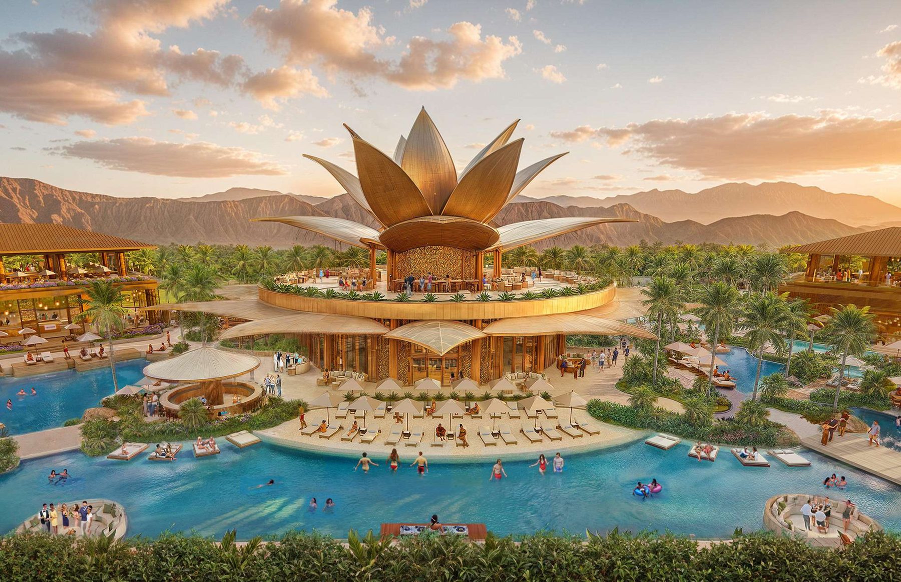 Cova lotus pavilion and pool